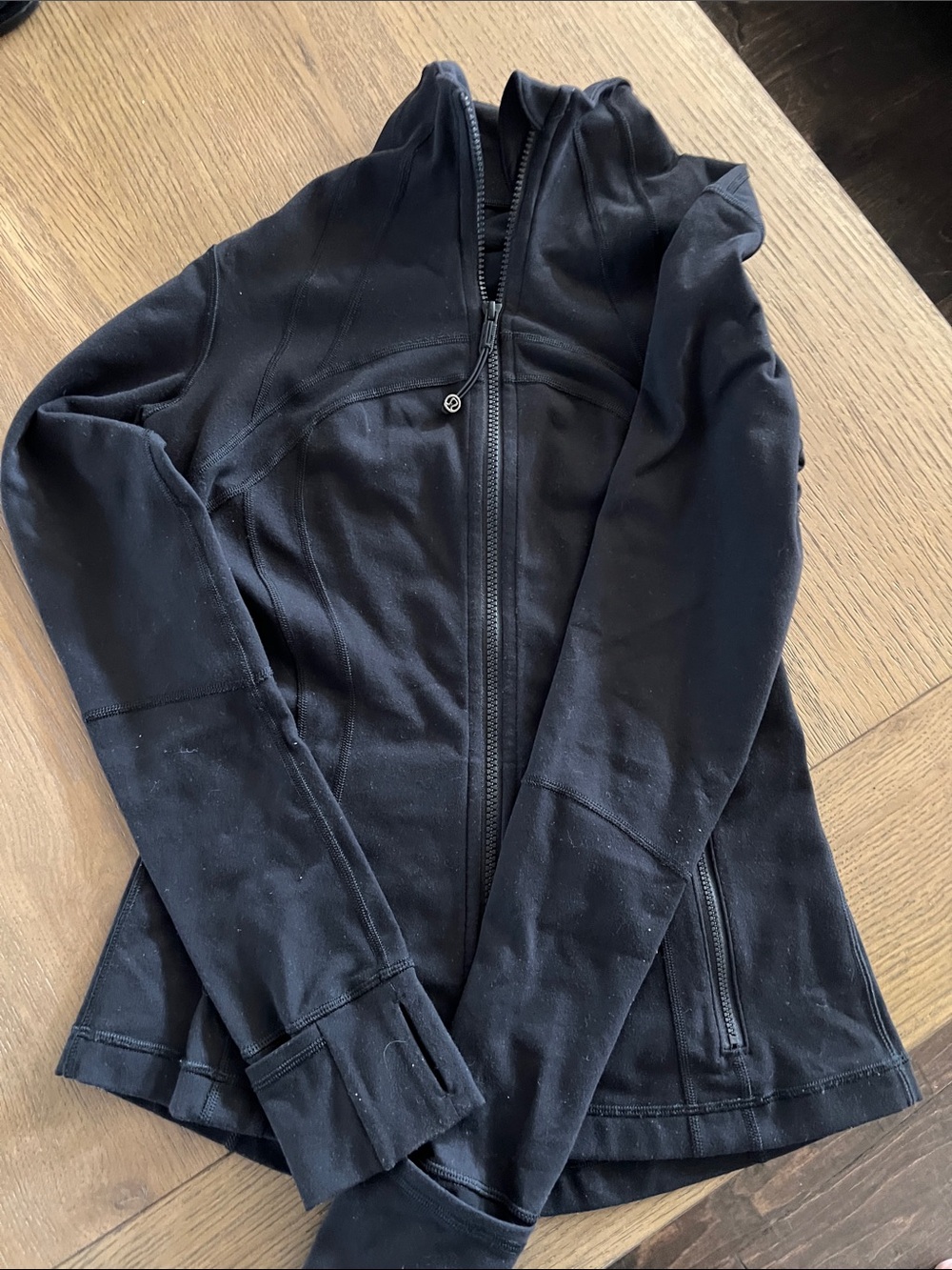 Women's Lululemon Black Zip-Up Hooded Jacket
